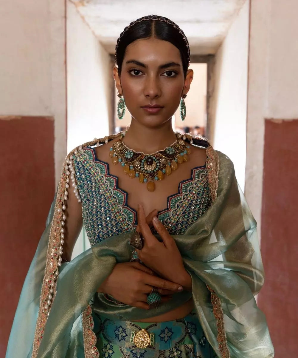 ADITI GUPTA - Banarsi Chanderi Lehenga